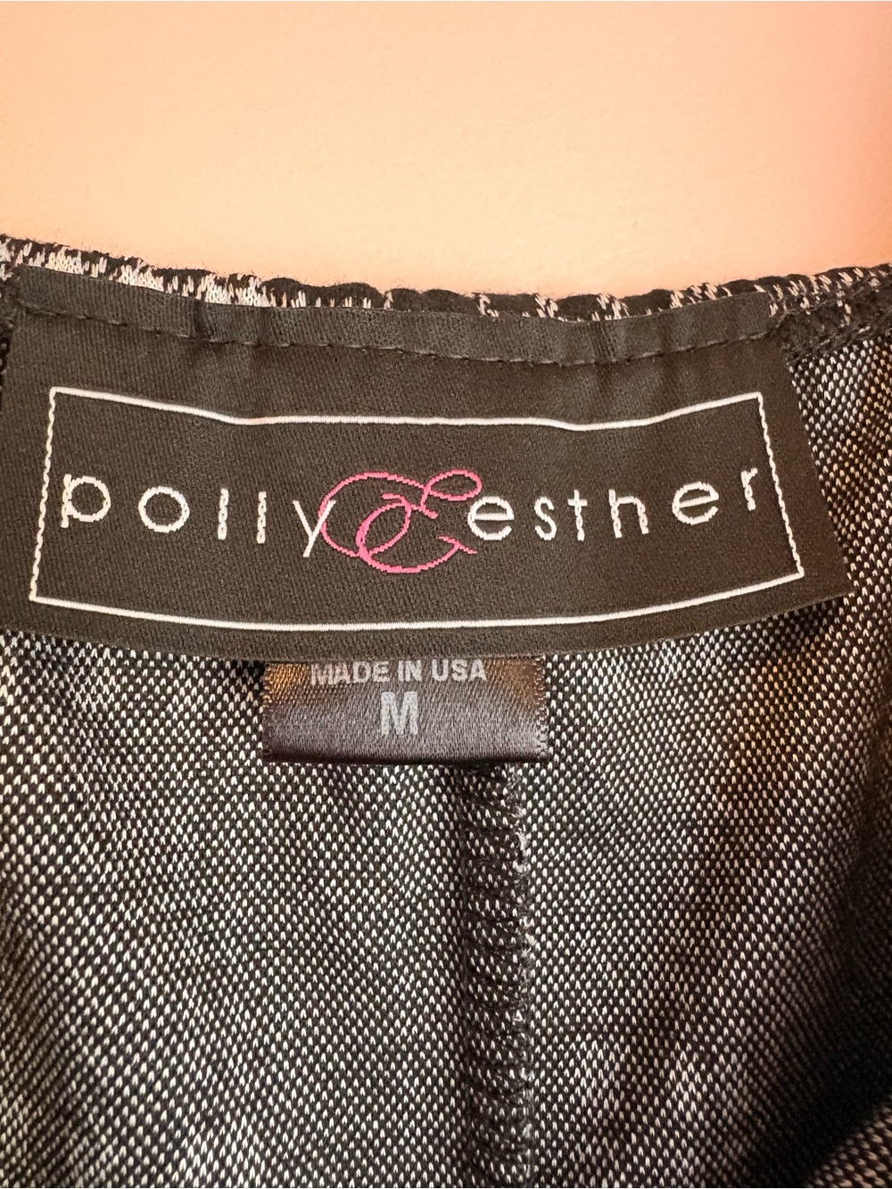 ❤️Polly & Esther Black and White Plaid Midi Dress - Picture 3 of 5